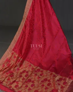 Red Soft Silk Saree T5123262