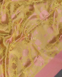 Yellow Soft Silk Saree T5048154