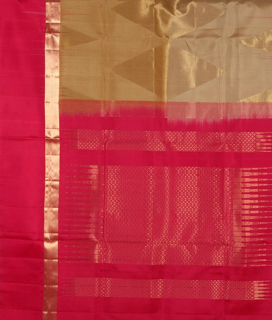 Beige Soft Silk Saree T5266884