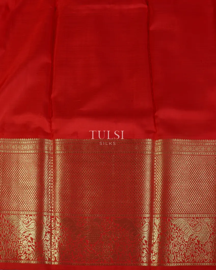 Yellow Printed Kanjivaram Silk Pavadai T3179423