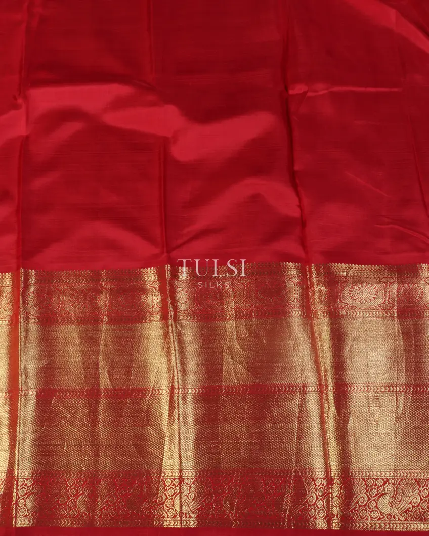 Black Printed Kanjivaram Silk Pavadai T2288873