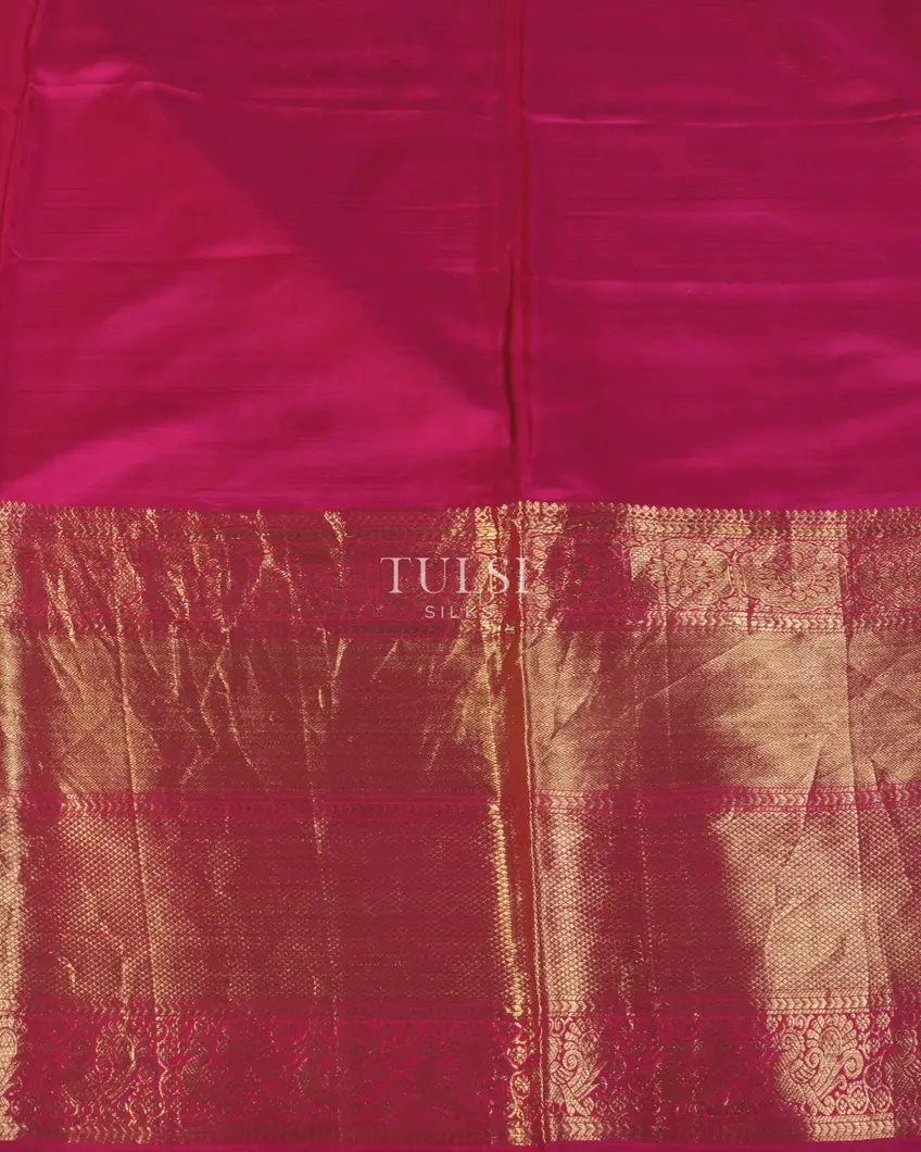 Green Printed Kanjivaram Silk Pavadai T3179463