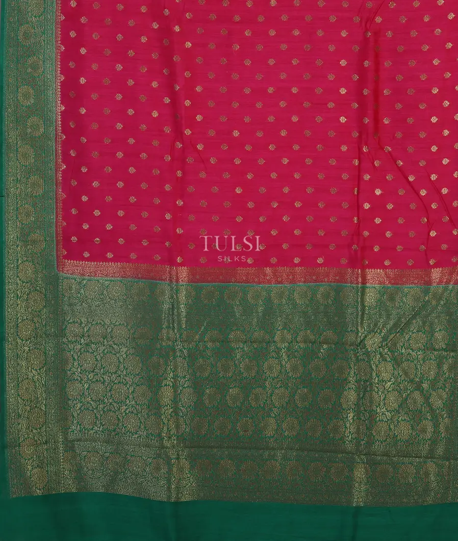 Pink Banaras Tussar Saree T5025064
