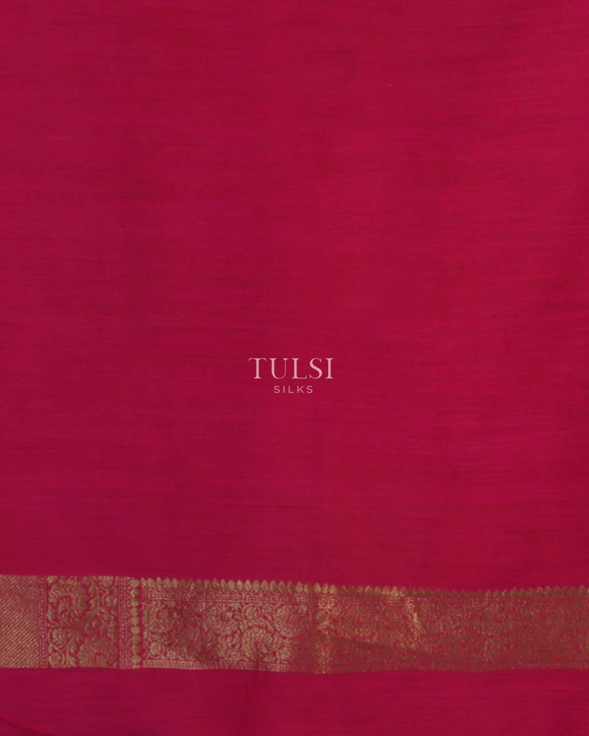 Rust Banaras Tussar Saree T4929693