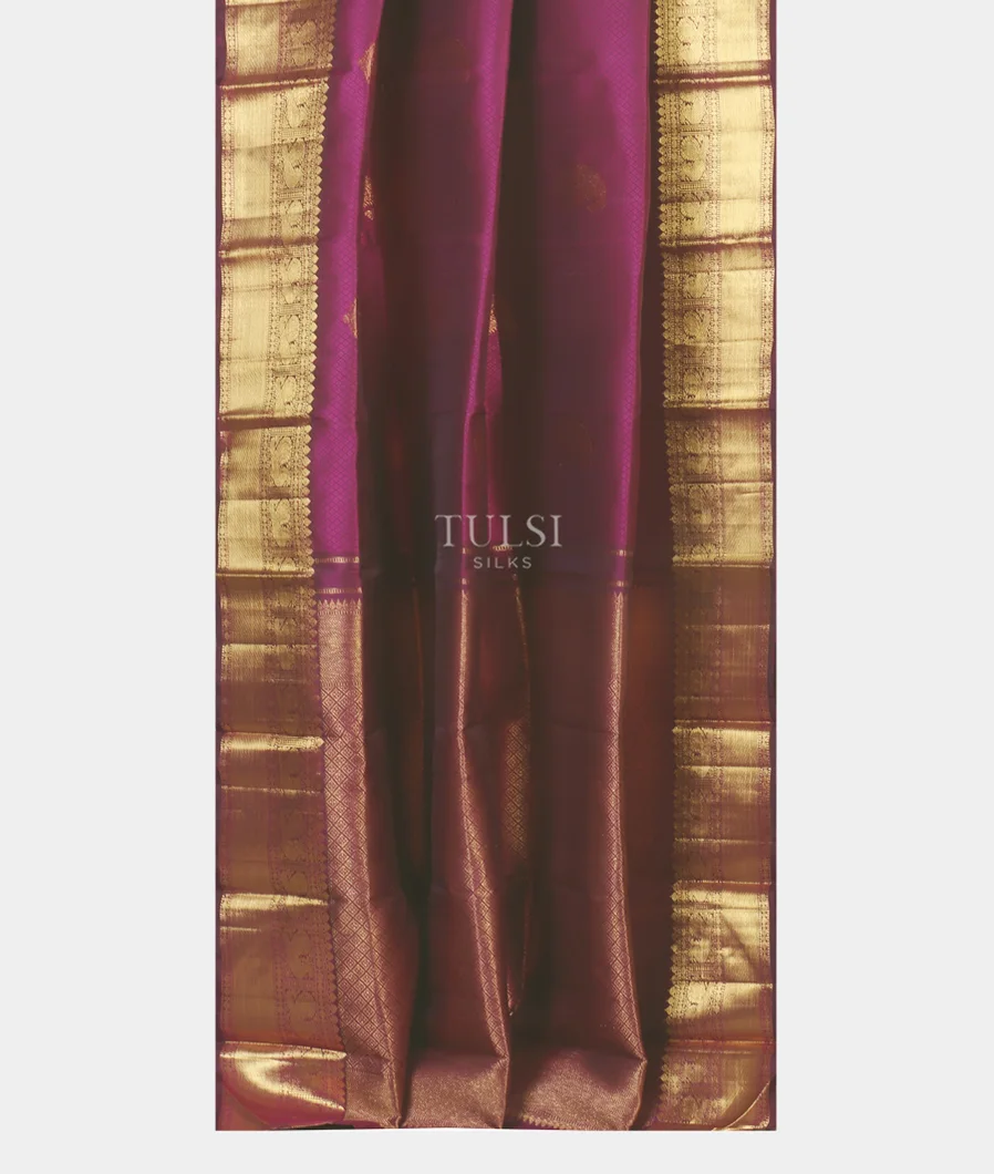Purple Kanjivaram Silk Saree T5152582