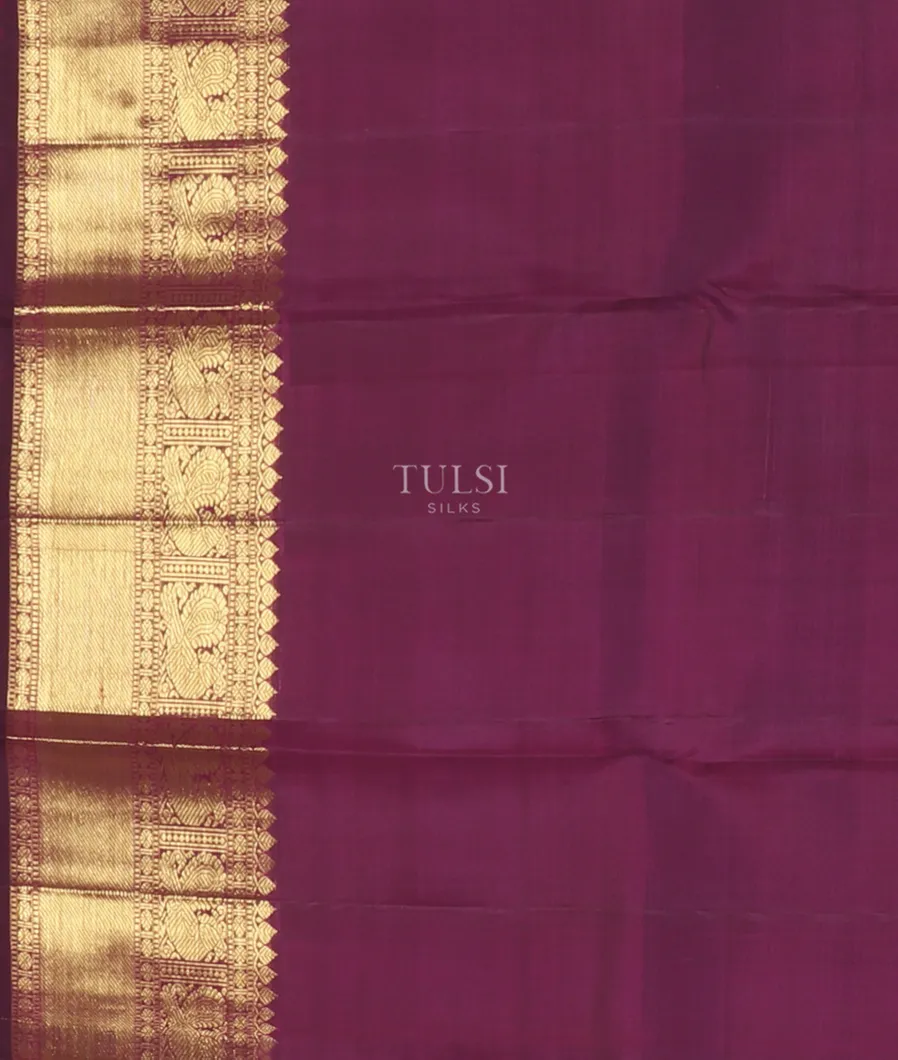 Purple Kanjivaram Silk Saree T5152583