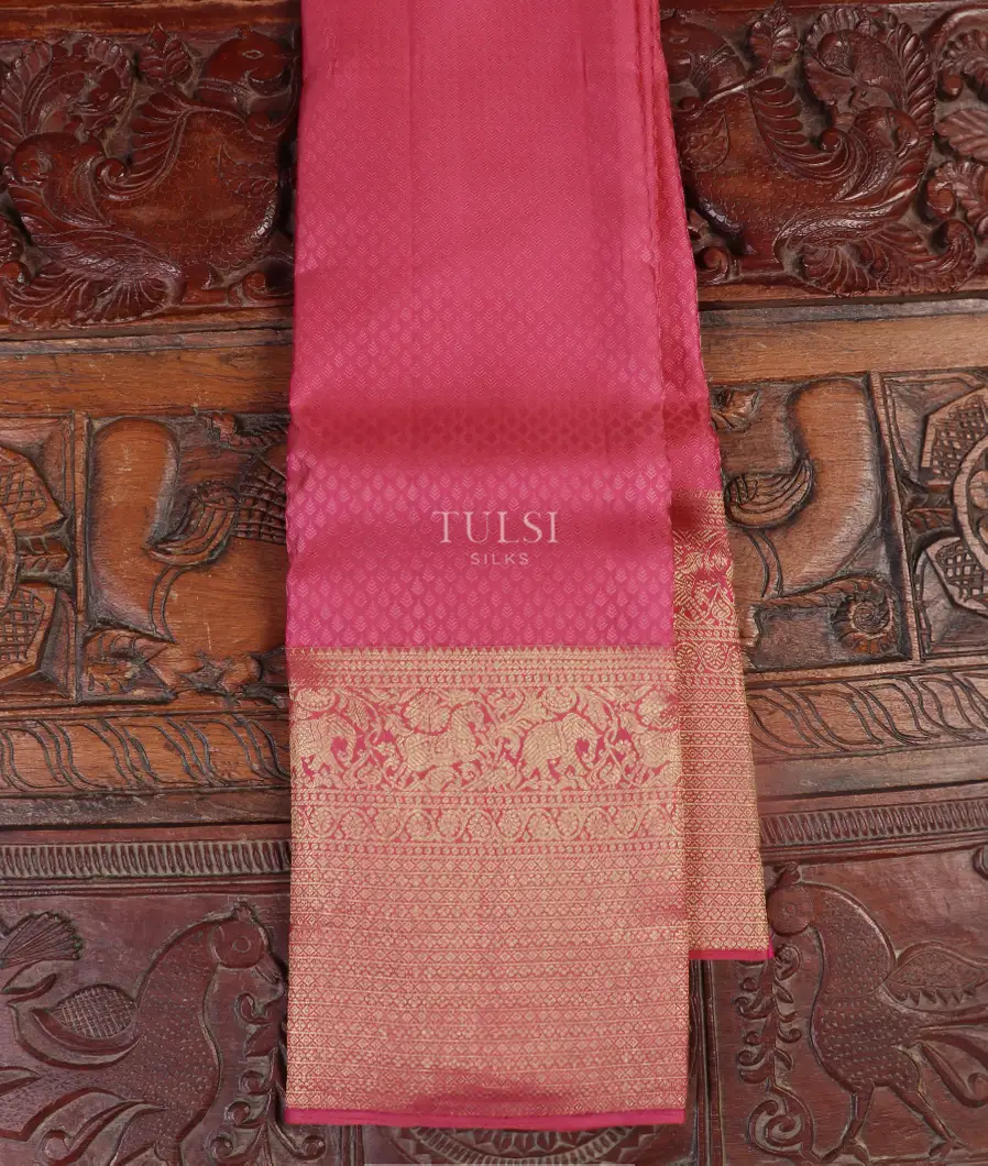 Pink Kanjivaram Silk Saree T342612-image