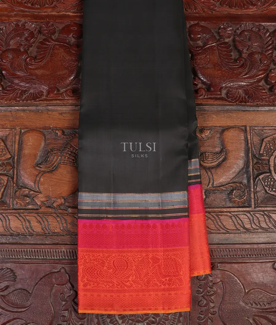 Black Kanjivaram Silk Saree T470487-image
