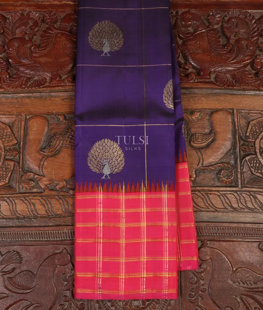 Purple Kanjivaram Silk Saree T517090-image