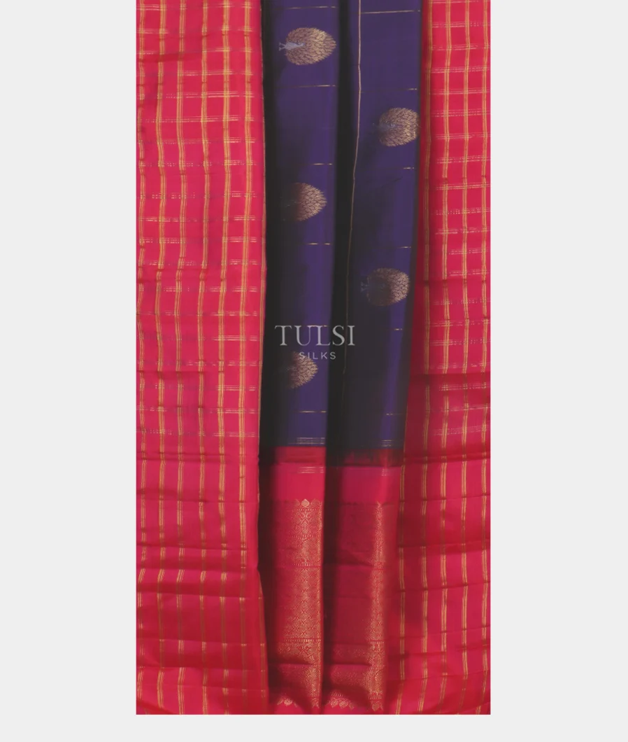 Purple Kanjivaram Silk Saree T5170902