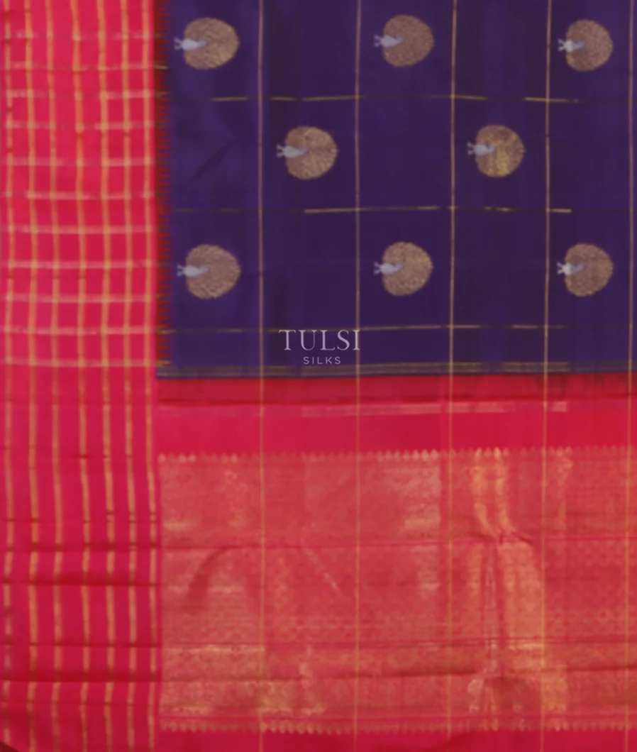 Purple Kanjivaram Silk Saree T5170904
