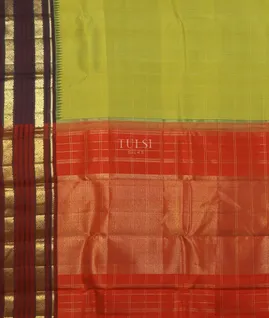 Green Kanjivaram Silk Saree T4784384
