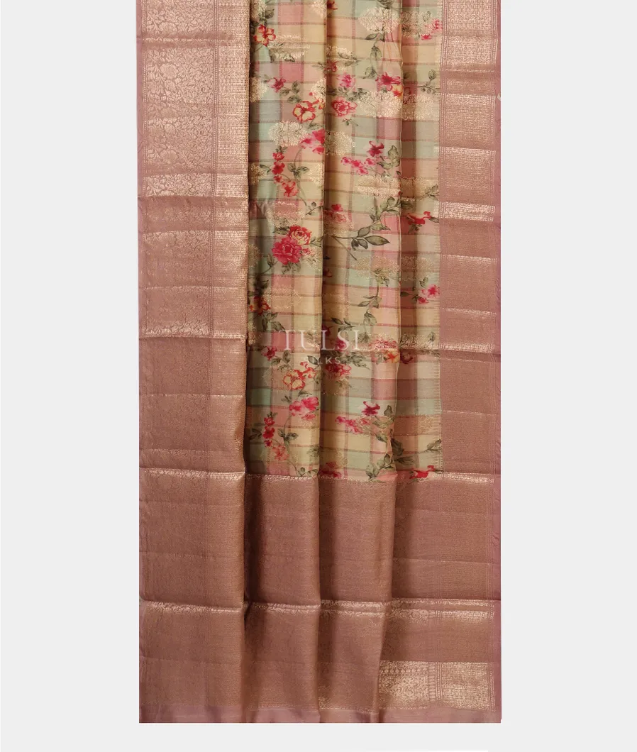 Multicolour Chaniya Silk Saree T5169422