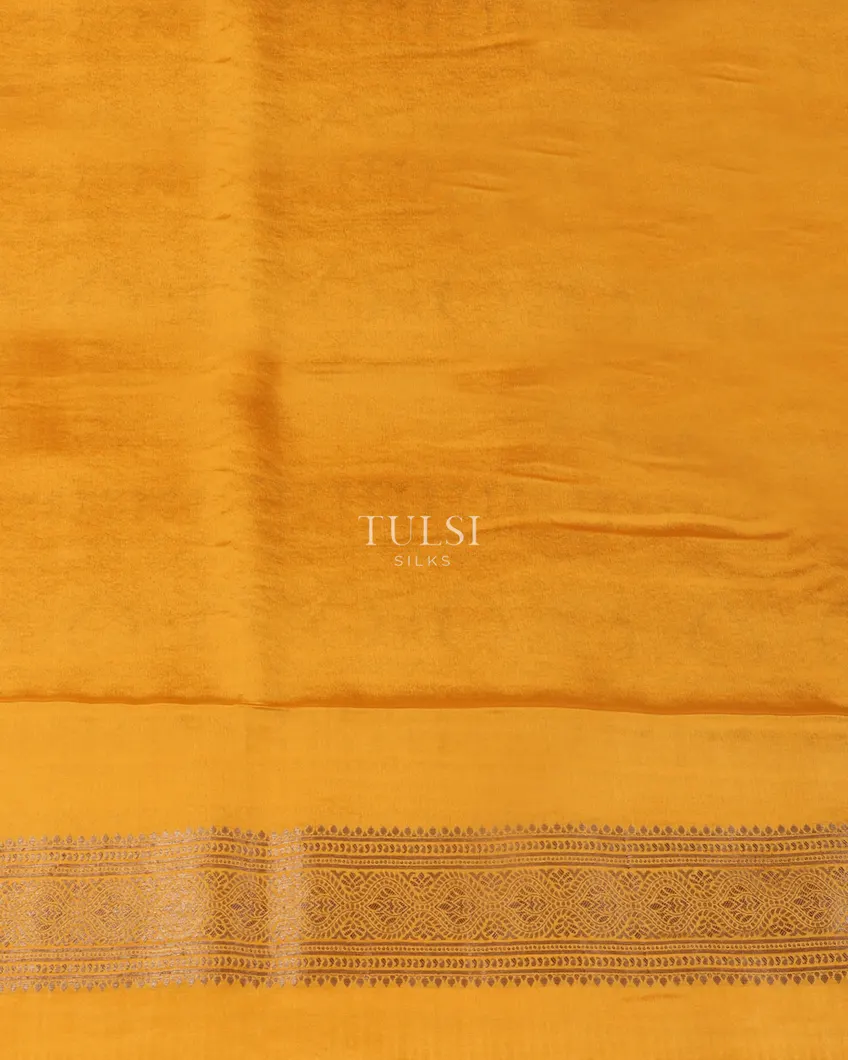 Yellow Mysore Crepe Silk Saree T5259253