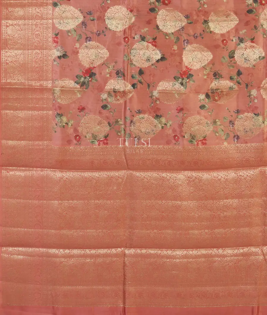 Pink Chaniya Silk Saree T5169374