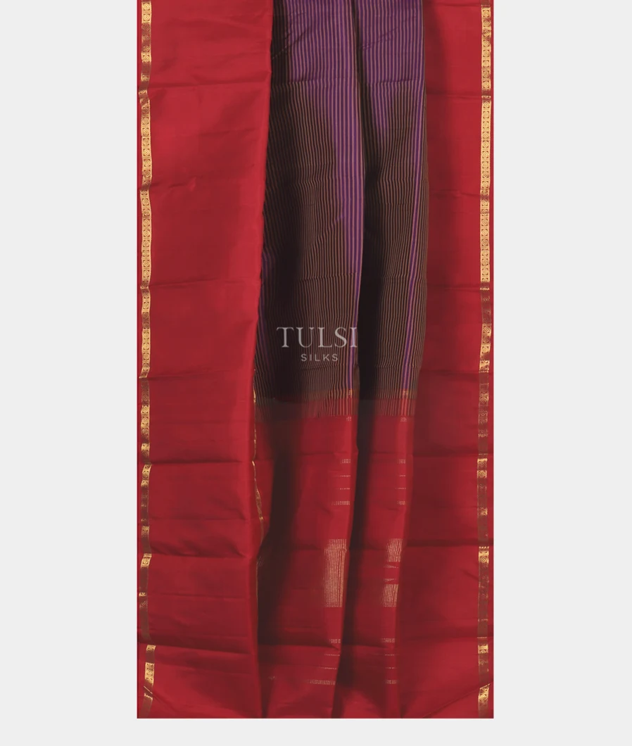 Purple Kanjivaram Silk Saree T5242822
