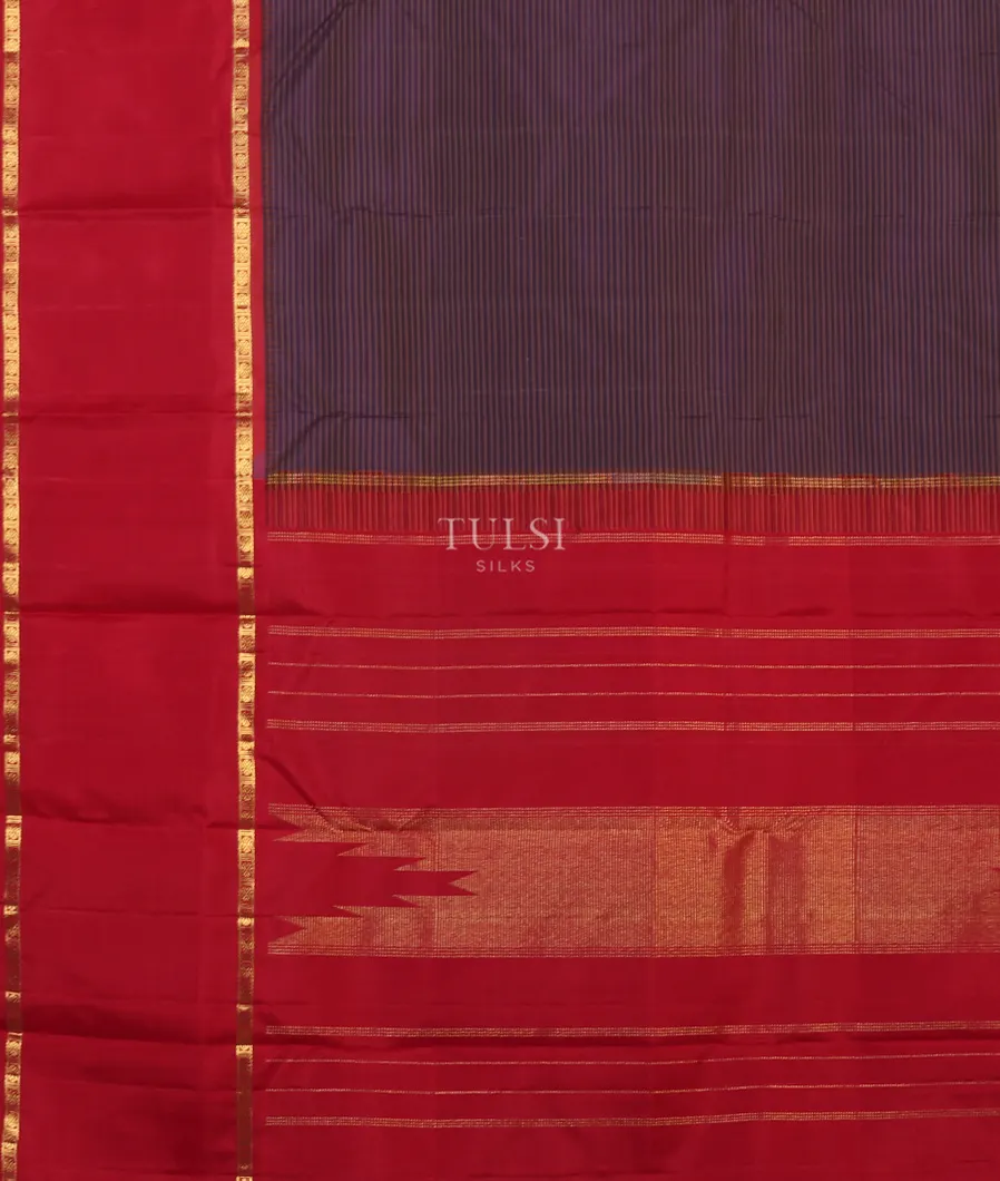 Purple Kanjivaram Silk Saree T5242824