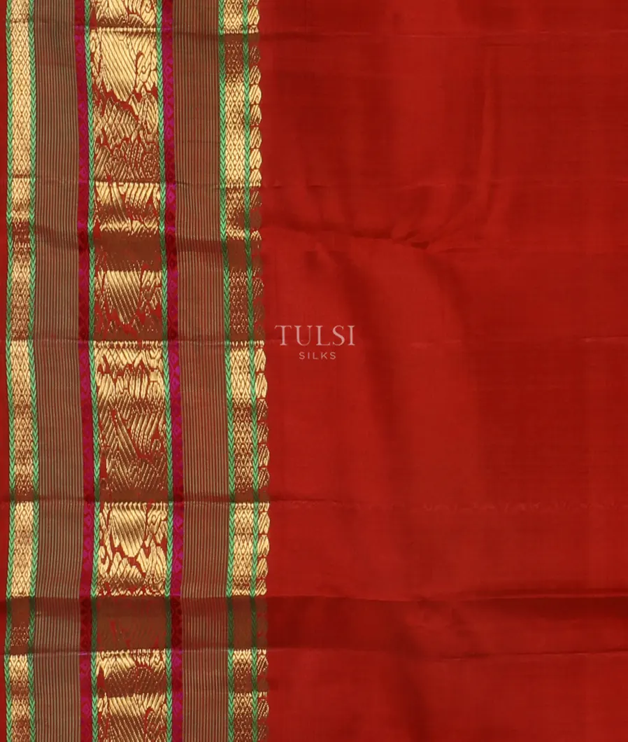 Cream Kanjivaram Silk Saree T4982773