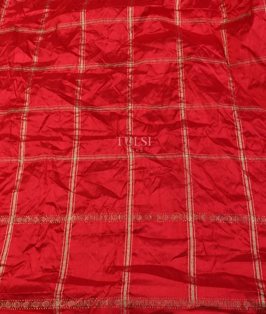 Red Bandhani Patola Silk Saree T5312073