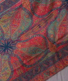 Blue Kashmir Kani Silk Dupatta T5319132
