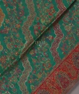 Green Kashmir Kani Silk Dupatta T5319372