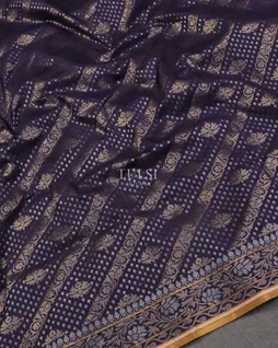 Blue Banaras Silk Saree T5316375