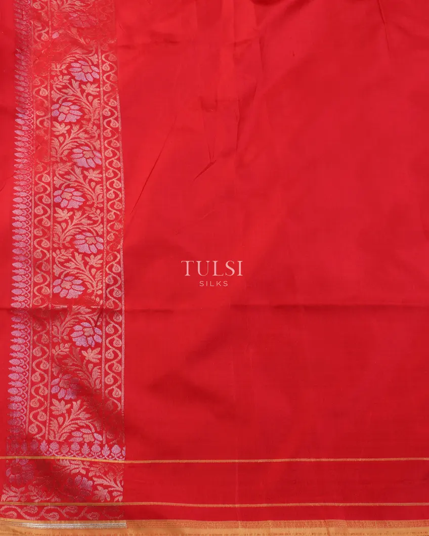 Red Banaras Silk Saree T5316333