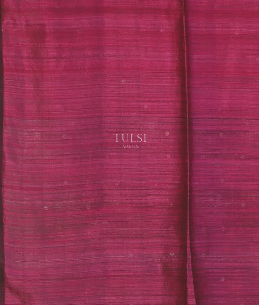 Purple Handwoven Tussar Saree T4468883