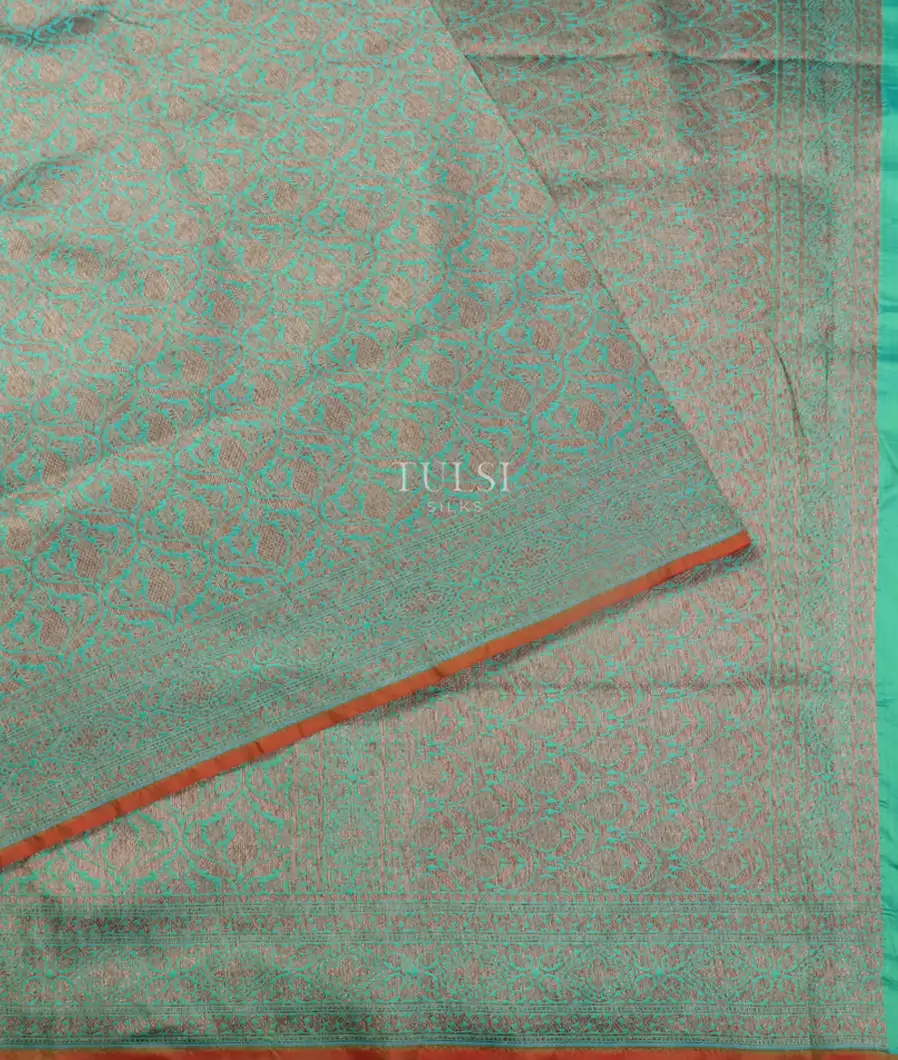 Blue Banaras Silk Saree T5312882