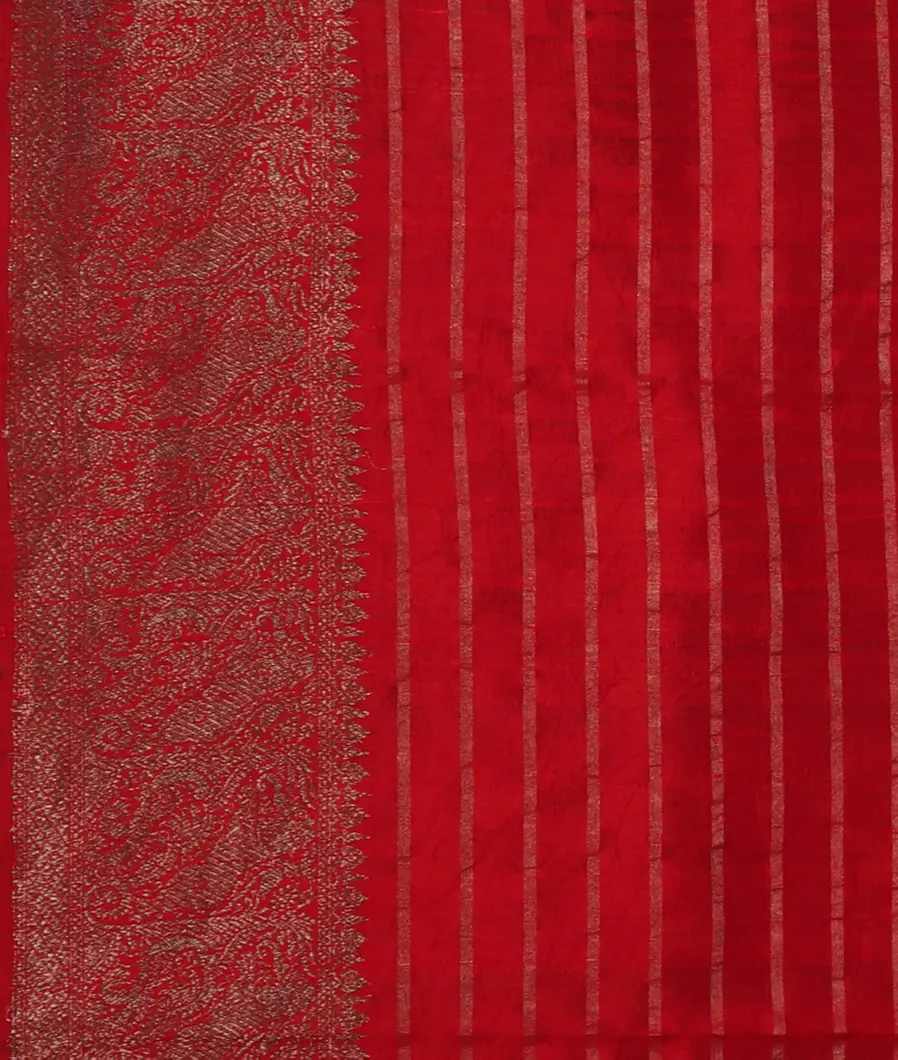 Green Banaras Tussar Saree T5220363