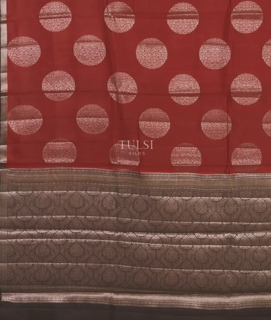 Red Chaniya Silk Saree T5216624