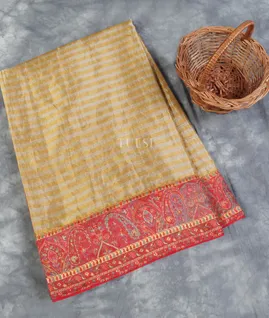 Gold and Silver Kashmir Kani Tissue Silk Saree T5299061