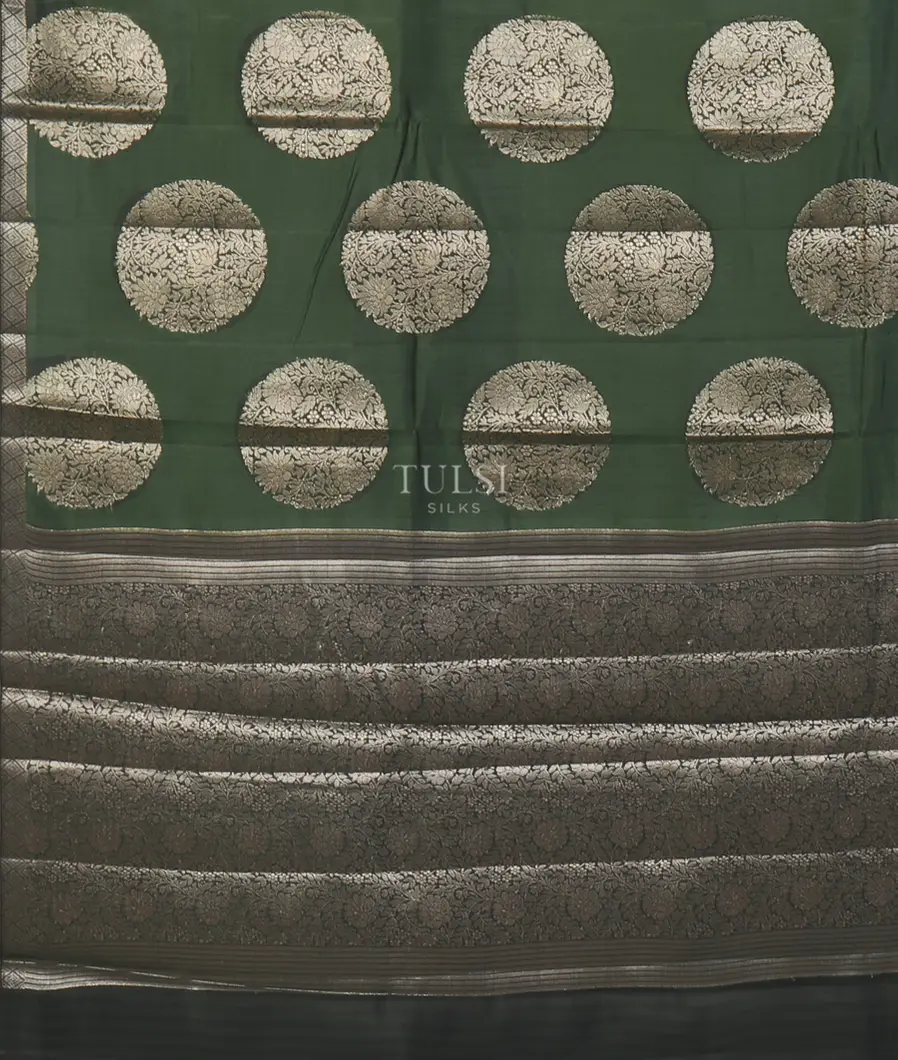 Green Chaniya Silk Saree T5216784