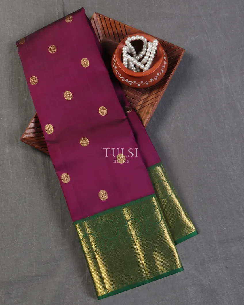 Purple Kanjivaram Silk Saree T520466-image