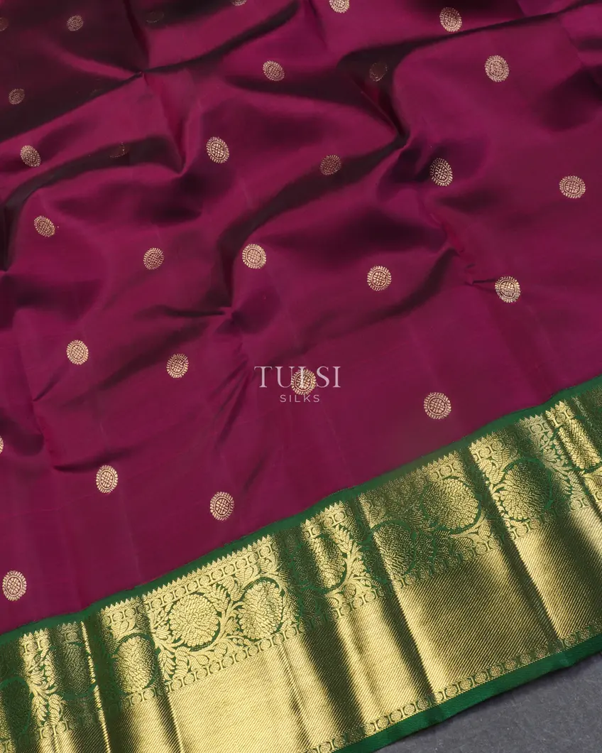 Purple Kanjivaram Silk Saree T5204664