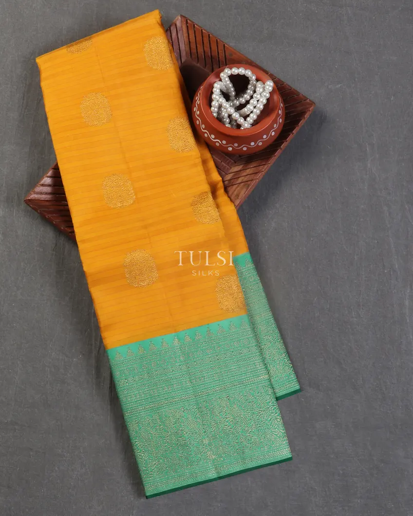 Yellow Kanjivaram Silk Saree T514668-image