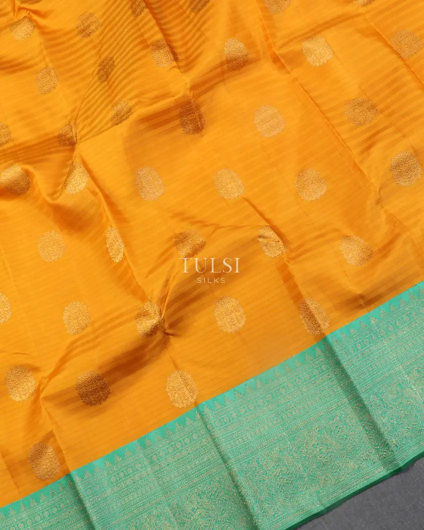 Yellow Kanjivaram Silk Saree T5146684