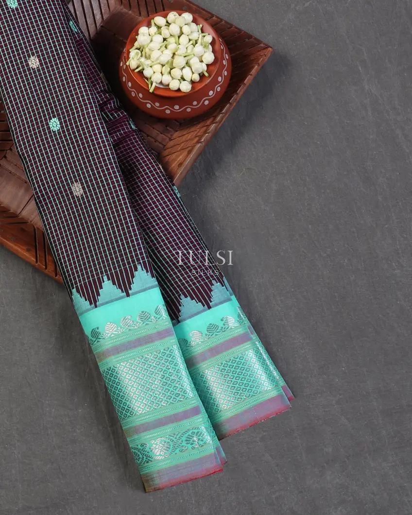 Purple Gadwal Silk Saree T515809-image