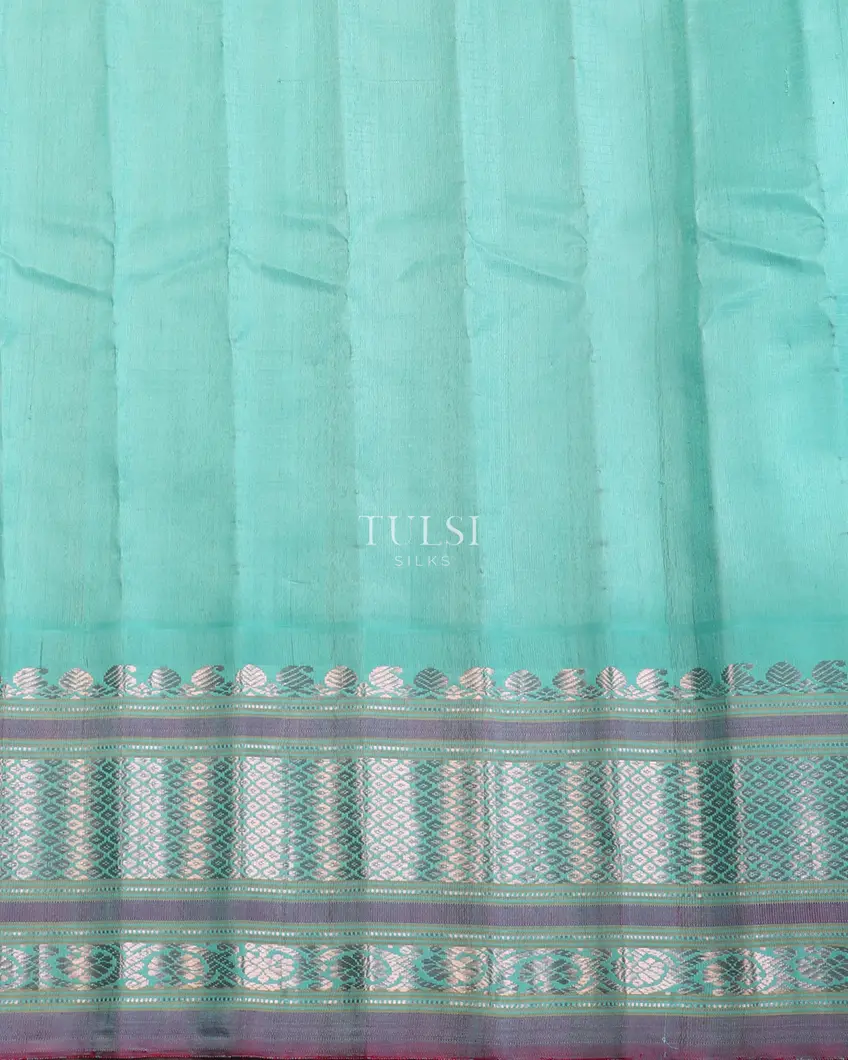 Purple Gadwal Silk Saree T5158093