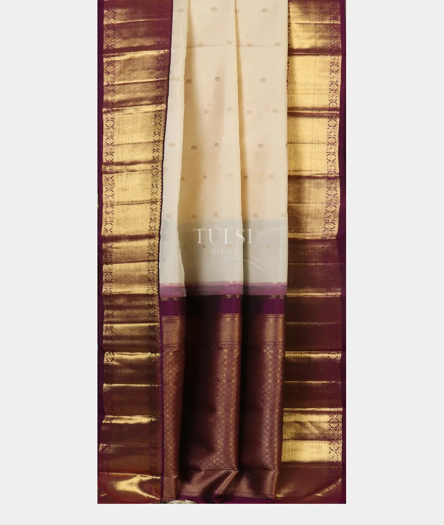Cream Kanjivaram Silk Saree T5014572