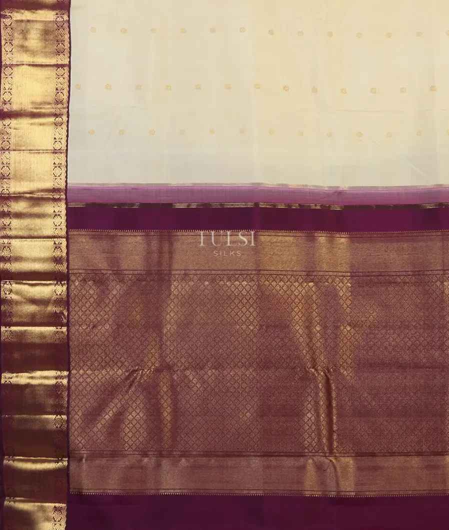 Cream Kanjivaram Silk Saree T5014574