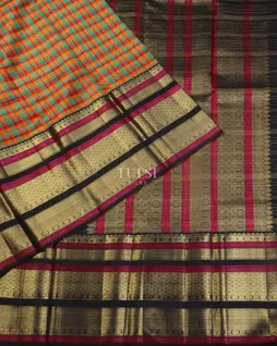 Multicolour Kanjivaram Silk Saree T4602052