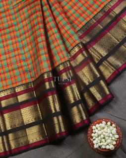 Multicolour Kanjivaram Silk Saree T4602054