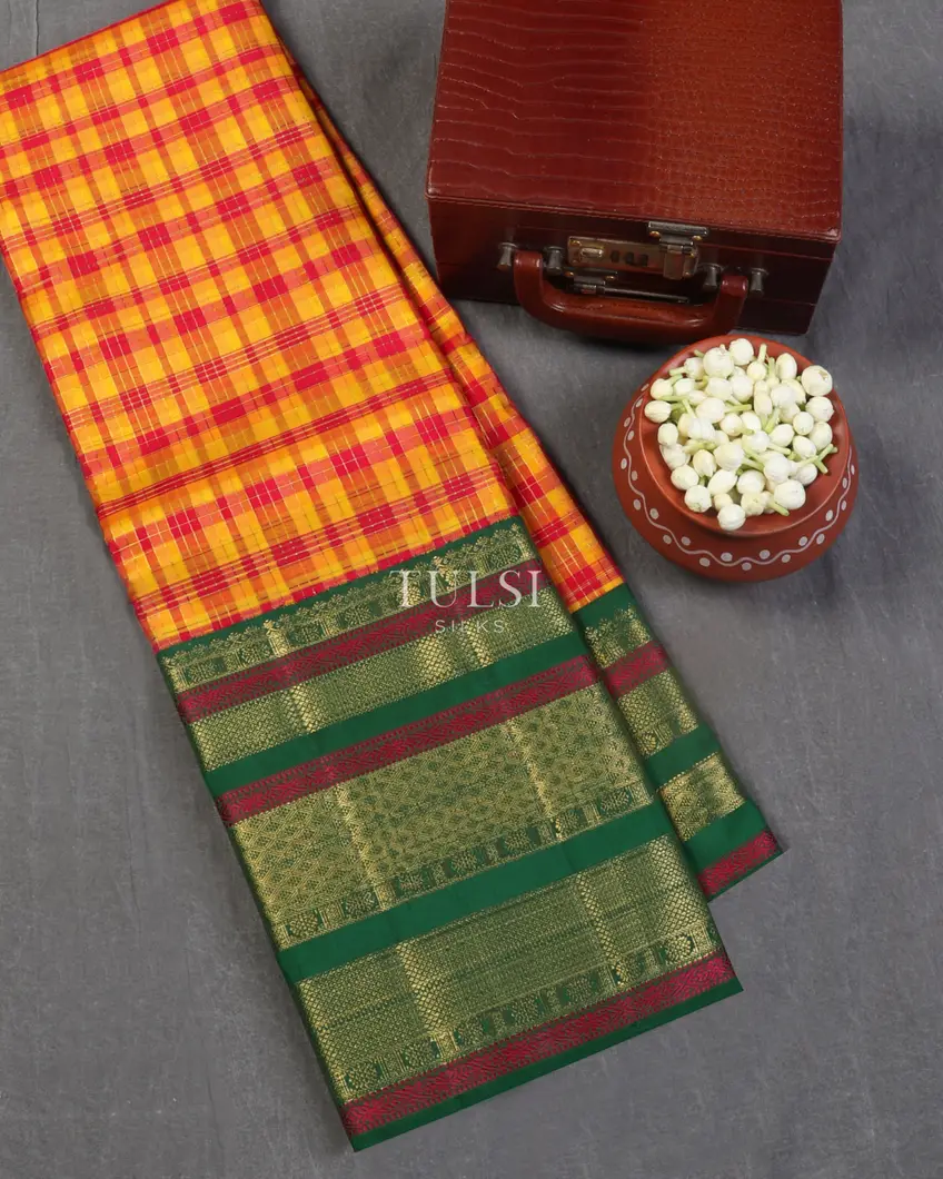 Multicolour Kanjivaram Silk Saree T436397-image