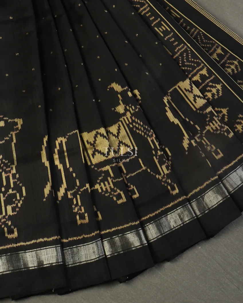 Black Patola Silk Saree T5282502