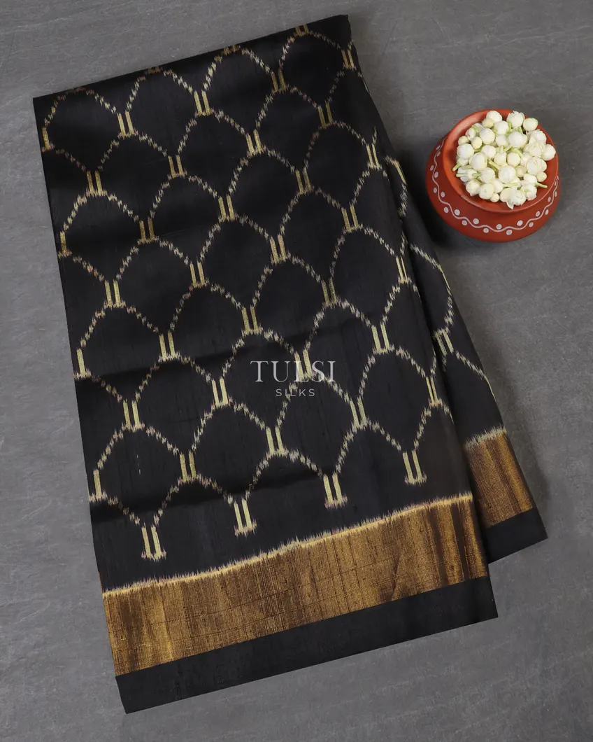 Black Patola Silk Saree T531204-image
