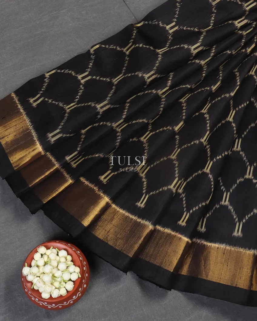 Black Patola Silk Saree T5312042