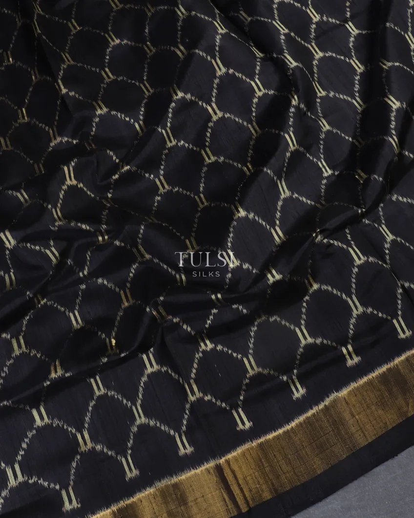 Black Patola Silk Saree T5312045