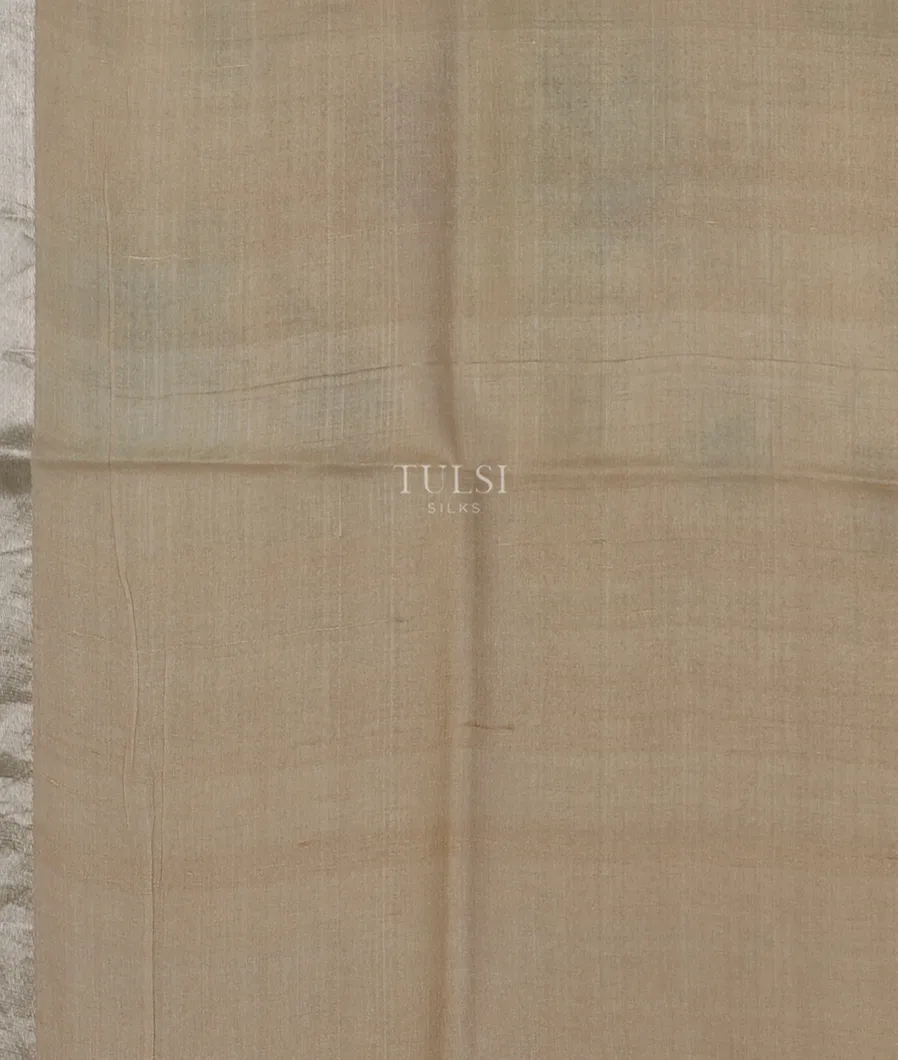 Grey Tussar Printed Saree T5202753