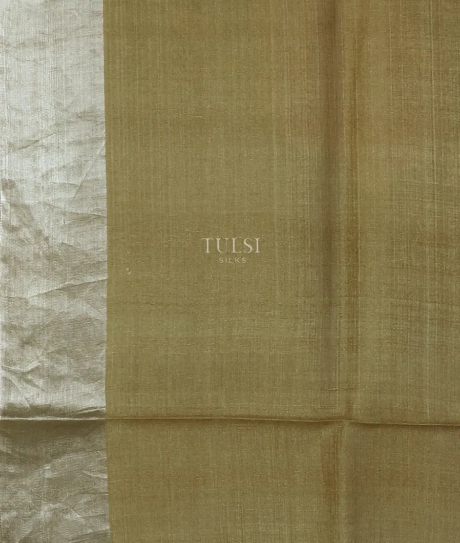 Green Tussar Printed Saree T5118873